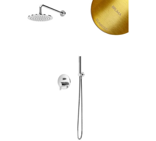 Душевая система скрытого монтажа Bruma Elo Leaf Sunrise 1677221SR 