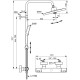 Душевая стойка Ideal Standard CERATHERM T25+ A7210XG с термостатом черная матовая