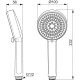 Ручная лейка  Ideal Standard Alu+   BD580AA  хром