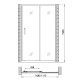 Душевая дверь Gemy Victoria S30191D 110х190