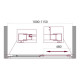 Душевая дверь BELBAGNO UNIQUE-BF-1-100/115-P-Cr