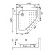 Душевой поддон RGW STYLE TR 100х100 (16180500-11)