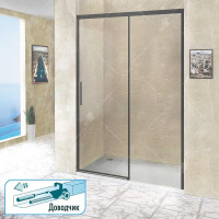 Душевая дверь RGW LE-12-B (34121210-14) 100х195 черный профиль прозрачное стекло