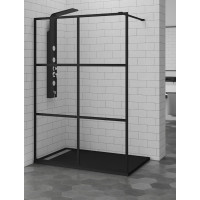 Душевая перегородка RGW WA-11-B (35101112-84) 120х200 черный профиль прозрачное стекло