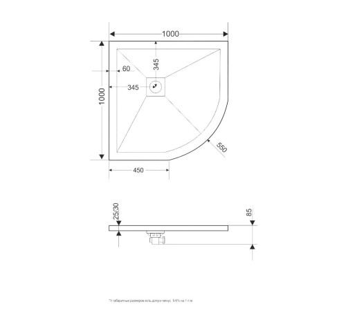 Душевой поддон RGW ST/R-0099W 100х100 (16153100-01)