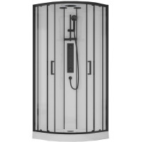 Душевая кабина Adema Витте Ронда / Vitte Ronda 90x90 профиль черный (УТ-00002127)