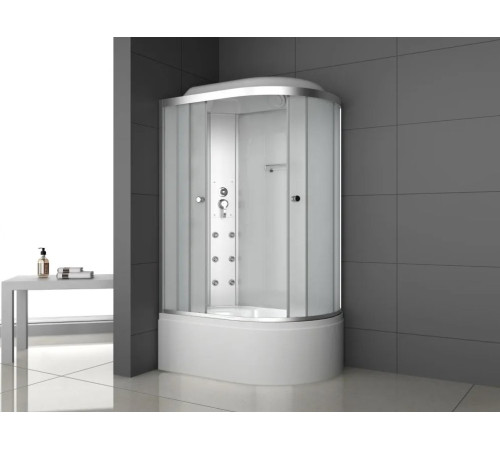 Душевая кабина ODA 8037BML 120x80 левая, стекла матовые, профиль хром