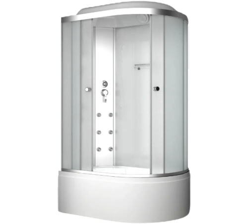 Душевая кабина ODA 8037BML 120x80 левая, стекла матовые, профиль хром