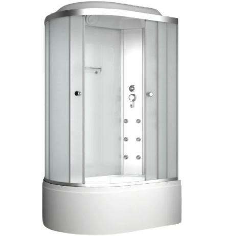 Душевая кабина ODA 8037BMR 120x80 правая, стекла матовые, профиль хром