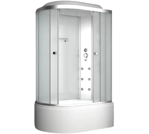 Душевая кабина ODA 8037BMR 120x80 правая, стекла матовые, профиль хром