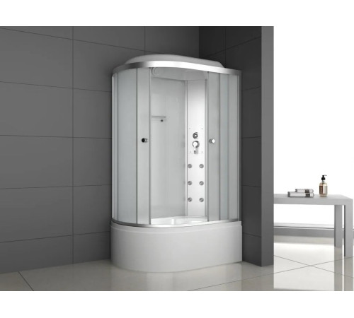 Душевая кабина ODA 8037BMR 120x80 правая, стекла матовые, профиль хром