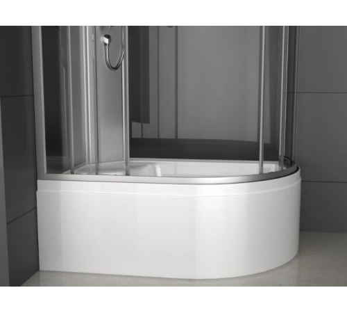 Душевая кабина ODA 8037BTL 120x80 левая, стекла тонированные, профиль хром