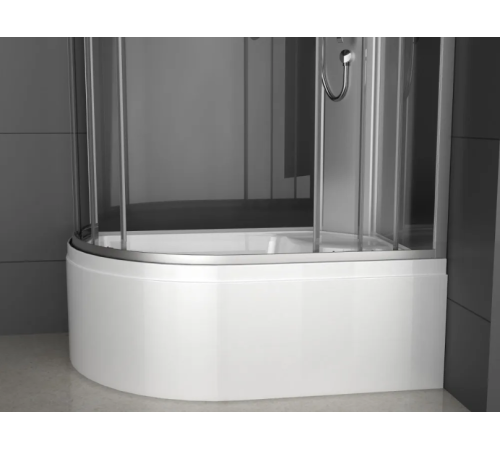 Душевая кабина ODA 8037BTR 120x80 правая, стекла тонированные, профиль хром