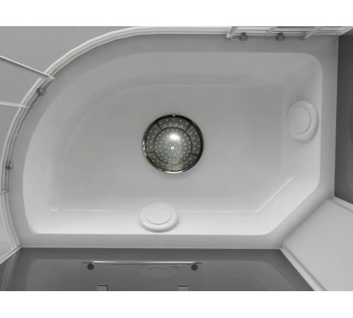 Душевая кабина ODA 8037BTR 120x80 правая, стекла тонированные, профиль хром