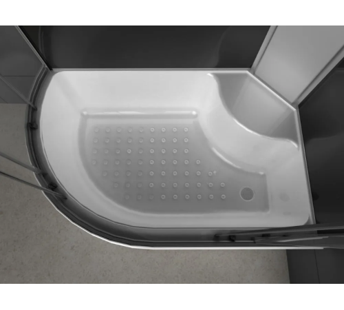 Душевая кабина ODA 8037BTR 120x80 правая, стекла тонированные, профиль хром