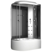 Душевая кабина ODA 8037BTR 120x80 правая, стекла тонированные, профиль хром