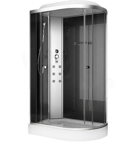 Душевая кабина ODA 8037NTL  левая   120x80 тонированное стекло / хромированный профиль