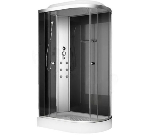 Душевая кабина ODA 8037NTL 120x80 тонированное стекло / хромированный профиль
