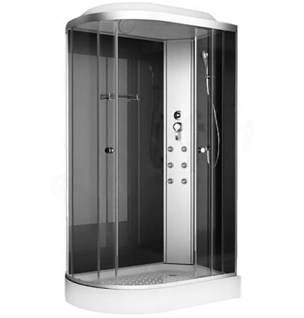 Душевая кабина ODA 8037NTR  правая   120x80 тонированное стекло / хромированный профиль