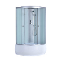 Душевая кабина ODA 8402-100BM 100x100 стекла матовые, профиль хром