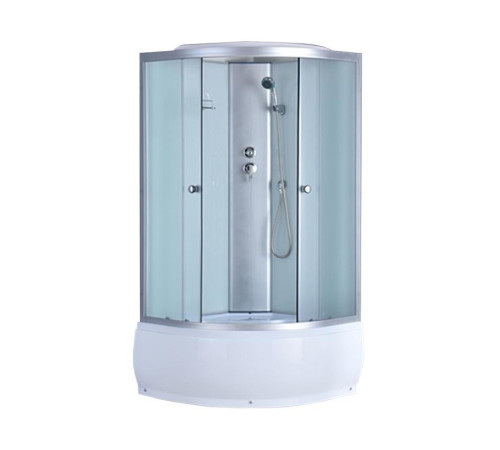 Душевая кабина ODA 8402-100BM 100x100 стекла матовые, профиль хром