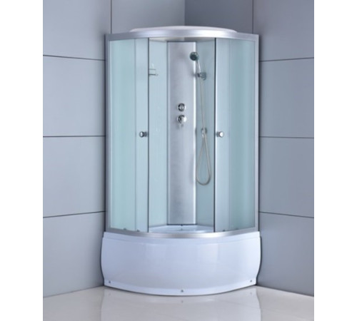 Душевая кабина ODA 8402-100BM 100x100 стекла матовые, профиль хром