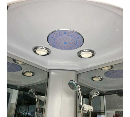 Душевая кабина ODA 8402-100BT 100x100 стекла тонированные, профиль хром