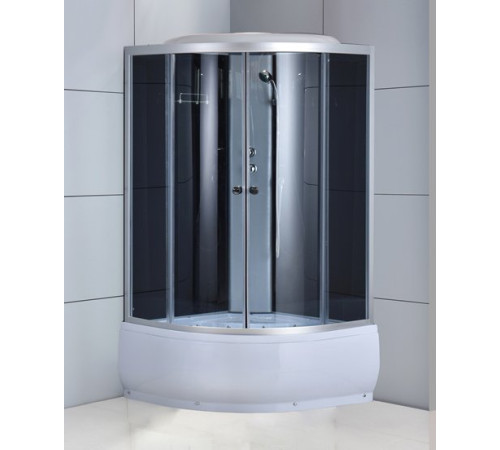 Душевая кабина ODA 8402-100BT 100x100 стекла тонированные, профиль хром