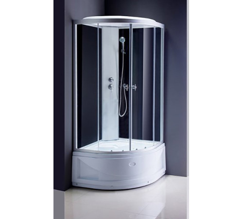 Душевая кабина ODA 8402-100BT 100x100 стекла тонированные, профиль хром