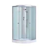 Душевая кабина ODA 8402-100NM 100x100 стекла матовые, профиль хром