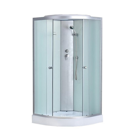 Душевая кабина ODA 8402-100NM 100x100 стекла матовые, профиль хром
