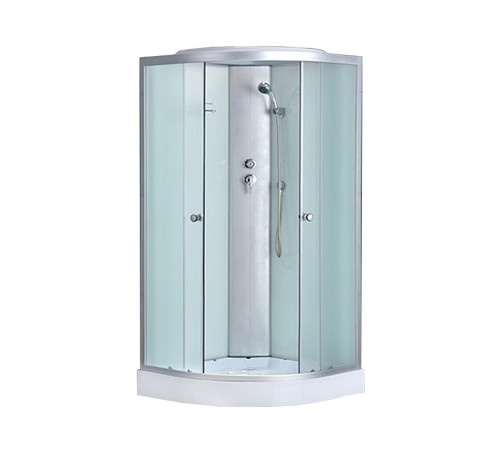 Душевая кабина ODA 8402-100NM 100x100 стекла матовые, профиль хром