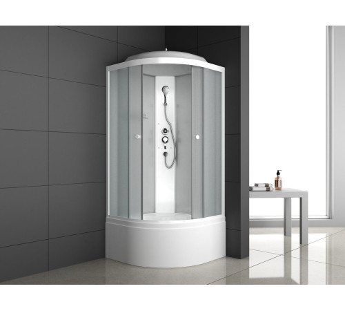 Душевая кабина ODA 8500BM 85x85 стекла матовые, профиль белый