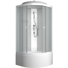 Душевая кабина ODA 8500BM 85x85 стекла матовые, профиль белый