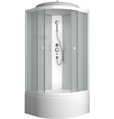 Душевая кабина ODA 8500BM 85x85 стекла матовые, профиль белый