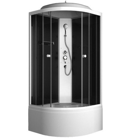 Душевая кабина ODA 8500BT 85x85 стекла тонированные, профиль белый