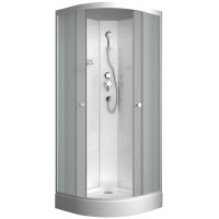 Душевая кабина ODA 8520NM 85x85 стекла матовые, профиль белый