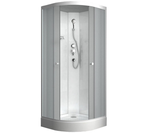 Душевая кабина ODA 8520NM 85x85 стекла матовые, профиль белый