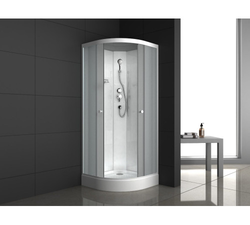 Душевая кабина ODA 8520NM 85x85 стекла матовые, профиль белый