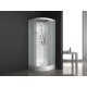 Душевая кабина ODA 8520NM 85x85 стекла матовые, профиль белый