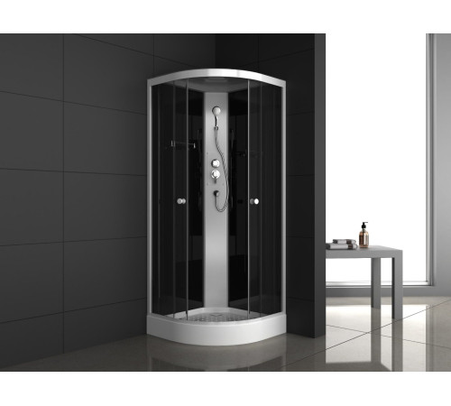 Душевая кабина ODA 8520NT 85x85 стекла тонированные, профиль белый