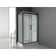 Душевая кабина ODA 8801MR 120x80 матовое стекло / черный профиль (правая)
