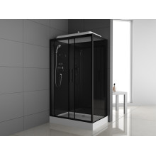 Душевая кабина ODA 8801TL 120x80 тонированное стекло / черный профиль (левая)