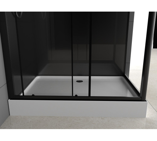 Душевая кабина ODA 8801TR 120x80 тонированное стекло / черный профиль (правая)