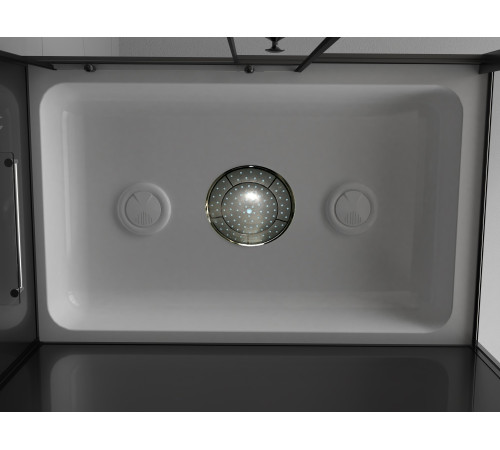 Душевая кабина ODA 8801TR 120x80 тонированное стекло / черный профиль (правая)