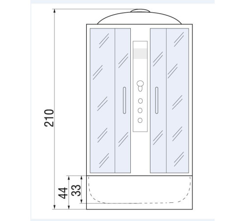 Душевая кабина River DESNA 90/44 MT (10000002157)