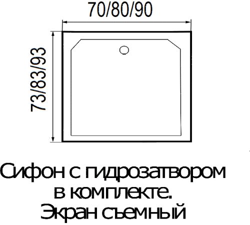 Душевая кабина River MOERO Б/К 70/73/14 (10000002980)