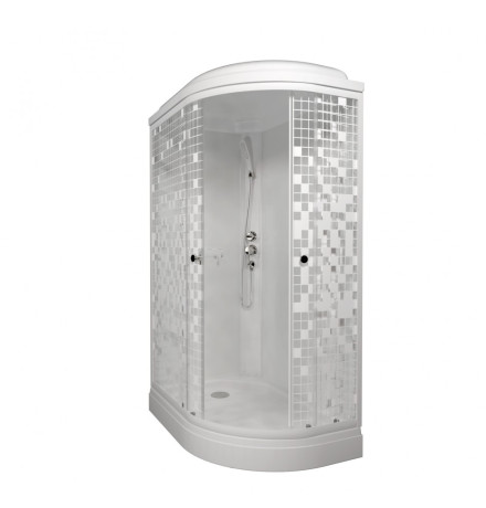 Душевая кабина Triton Коралл А3 узор "мозайка" левая (Щ0000061817)