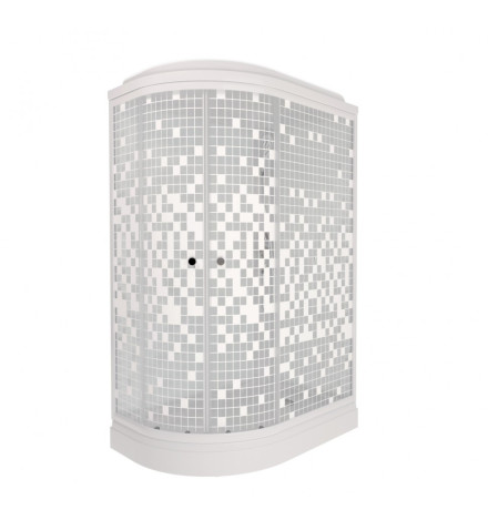 Душевая кабина Triton Коралл А3 узор "мозайка" правая (Щ0000061818)