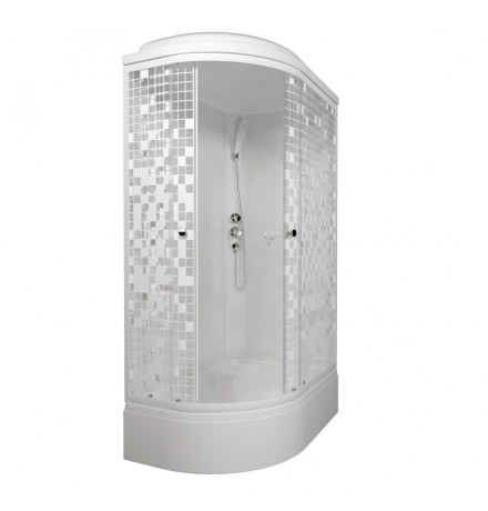Душевая кабина Triton Коралл В3 узор "мозайка" правая (Щ0000061820)
